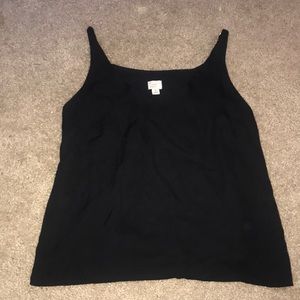 Black tank top